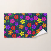 Colorful Flowers Floral Pattern Handdoek (Handdoek)
