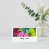 Colorful Flowers, Floristry Visitekaartje (Staand voorkant)