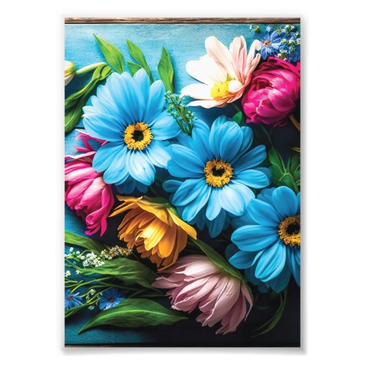 Colorful Flowers Foto Afdruk (Voorkant)