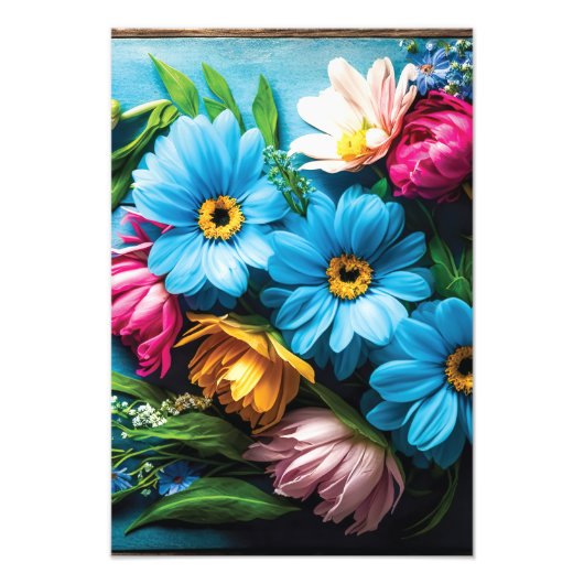 Colorful Flowers Foto Afdruk (Voorkant)