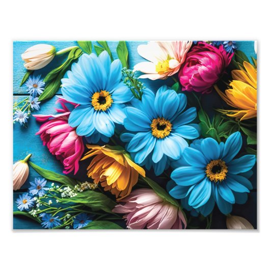 Colorful Flowers Foto Afdruk (Voorkant)