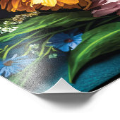 Colorful Flowers Foto Afdruk (Hoek)