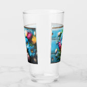 Colorful Flowers Glas (Rechts)
