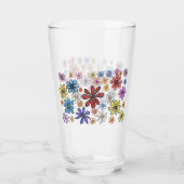 Colorful Flowers Glas (Achterkant)