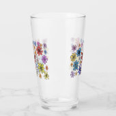 Colorful Flowers Glas (Links)