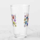 Colorful Flowers Glas (Rechts)