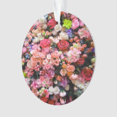 Colorful Flowers in Bloom Floral Bouquet Ornament (voorkant)