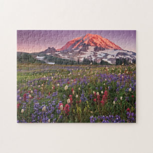 Colorful Flowers in Rainier National Park Legpuzzel