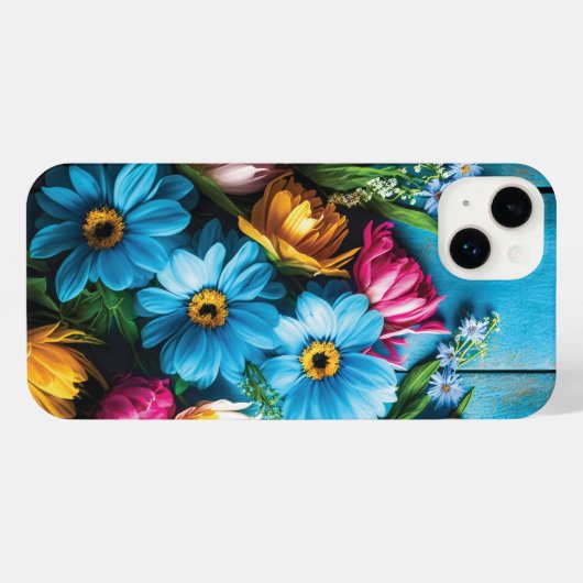 Colorful Flowers iPhone Hoesje (Achterkant horizontaal)