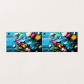 Colorful Flowers Kaart (Buitenkant ongevouwen)