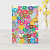 Colorful Flowers Kaart (Gele Bloem)