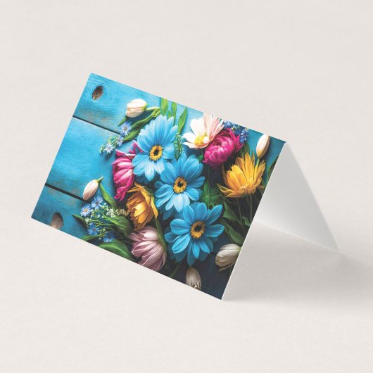 Colorful Flowers Kaart (Voorkant)