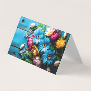 Colorful Flowers Kaart