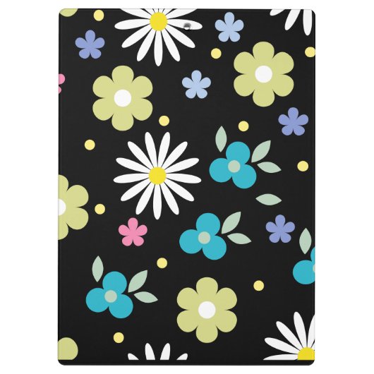 Colorful Flowers Klembord (Achterkant)