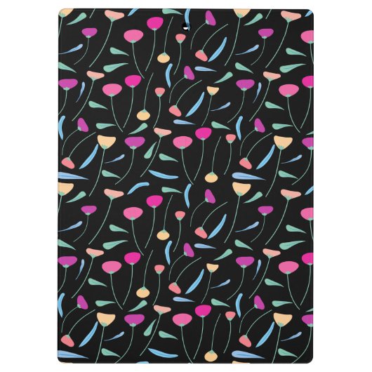 Colorful Flowers Klembord (Achterkant)