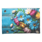 Colorful Flowers Kussensloop (Voorkant-Rechts)