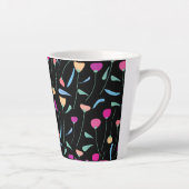 Colorful Flowers Latte Mok (Rechts)