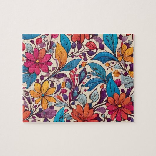 Colorful Flowers Legpuzzel (Horizontaal)