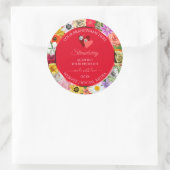 Colorful Flowers Lijst Red Product Labels Hearts (Tas)