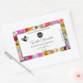 Colorful Flowers Lijst White Product Labels Logo (Envelop)