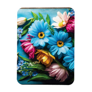 Colorful Flowers Magneet