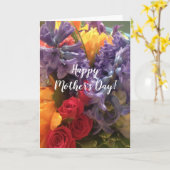 Colorful Flowers Moederdag Kaart (Gele Bloem)
