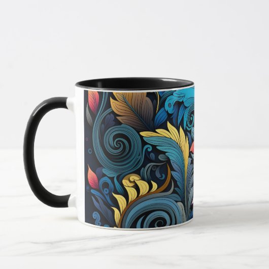 Colorful Flowers Mok (Links)