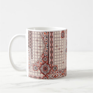 Colorful flowers mughal architectuur background wa koffiemok