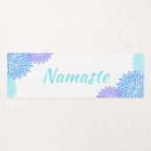 Colorful Flowers Namaste Yoga Mat (Voorkant (horizontaal))