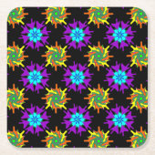 Colorful Flowers Onderzetter set (Voorkant)