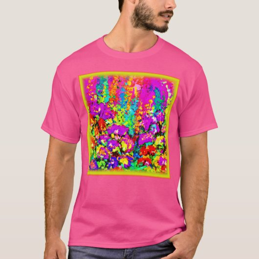 Colorful Flowers Painting. Buy Now T-shirt (Voorkant)