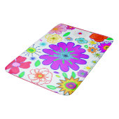 Colorful Flowers Patroon Badmat (Gekanteld)