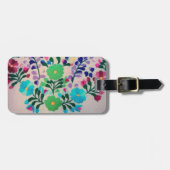Colorful Flowers Patroon Bagagelabel (Voorkant horizontaal)