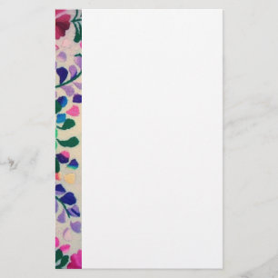 Colorful Flowers Patroon Briefpapier