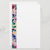 Colorful Flowers Patroon Briefpapier (Voorkant / Achterkant)