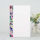 Colorful Flowers Patroon Briefpapier (Staand voorkant)