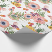 Colorful Flowers Patroon Cadeaupapier (Hoek)