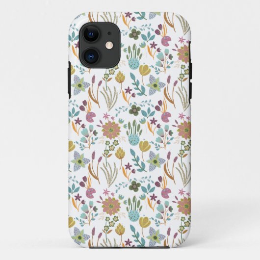 Colorful Flowers Patroon Case-Mate iPhone Case (Achterkant)