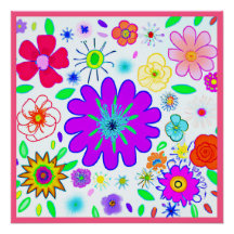 Colorful Flowers Patroon