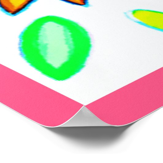 Colorful Flowers Patroon Poster (Hoek)