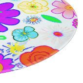 Colorful Flowers Patroon Snijplank (Hoek)