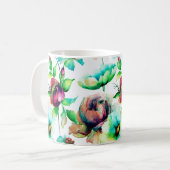 Colorful Flowers Patten Koffiemok (Voorkant links)