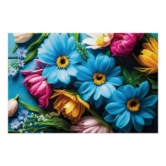 Colorful Flowers Perfect Poster (Voorkant)