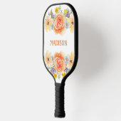 Colorful Flowers Pickleball Paddle (Links)