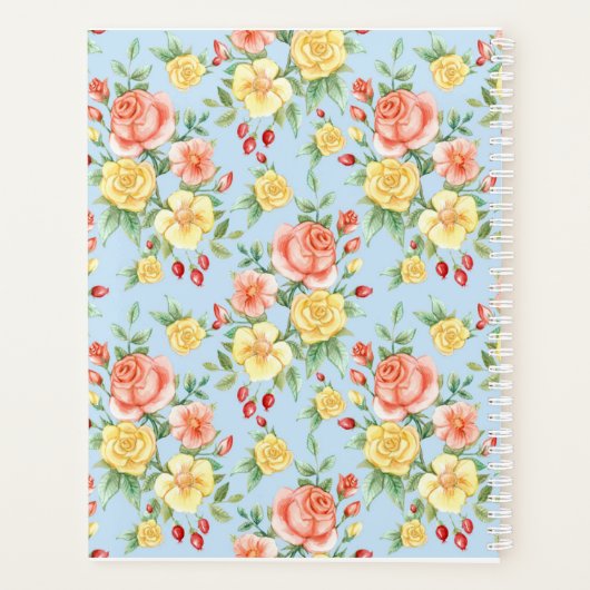 Colorful Flowers Planner (Achterkant)