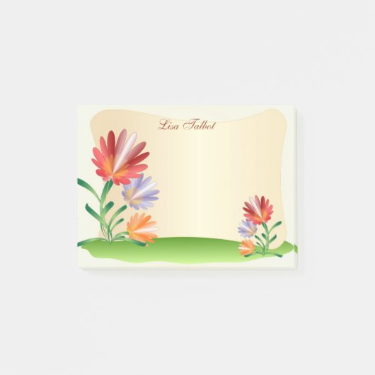Colorful Flowers Post it Notes (Voorkant)