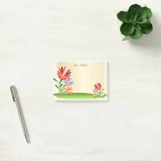 Colorful Flowers Post it Notes (Kantoor)