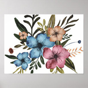 Colorful Flowers Poster