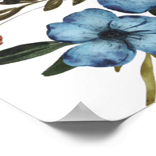 Colorful Flowers Poster (Hoek)