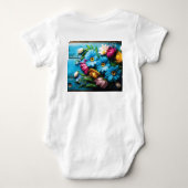 Colorful Flowers Romper (Achterkant)